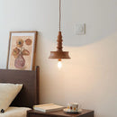 Axyaa Japanese Style LED Pendant Lights: Wooden Hanging Lamp for Home, Bedroom, Living Room, Restaurant