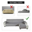 Axyaa Waterproof L Shape Sofa Cover: Non-Slip Couch Slipcover for Pets & Kids