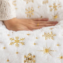 Axyaa Snowflake Christmas Pillowcase Home Decor Winter Sofa Cushion Cover