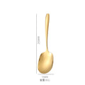 Axyaa Stainless Steel Serving Spoon Colander - Wide-mouthed, Catering Quality