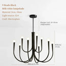 Axyaa Modern Iron Golden Chandeliers - Luxury Candle Pendant Lights