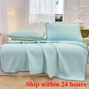 Axyaa Summer Ice Silk Jacquard Bed Sheet Set