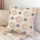 Axyaa Bohemian Tufted Embroidered Fringe Pillow Case for Light Luxury Living Room Sofa