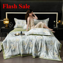 Axyaa Tencel Summer Quilt Set - Cool Silk Single-Piece Printed Quilt