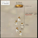 Axyaa Crystal LED Pendant Chandelier for Home Decoration