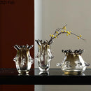 Axyaa Elegant Glass Vase for Flower Arrangement and Hydroponics