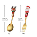 Axyaa Christmas Cutlery Set for Festive Dining