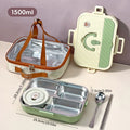 Axyaa Stainless Steel Lunch Box Set with Cutlery & Bowl