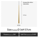 Axyaa Crystal Pendant Light - Nordic Modern Minimalist Bedside Lamp