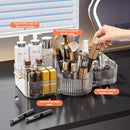 Axyaa Rotating Acrylic Makeup Organizer with Large Capacity & Divided Sections