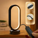 Axyaa LED Table Lamp USB Plug Bedside Light 3 Colors Living Room Desk Lighting