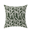Axyaa Wheat Embroidery Cushion Cover, Soft Cozy Yellow Black Green Pillow Cover