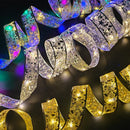 Axyaa Silver Ribbon Fairy Lights: Christmas Tree & Home Party Decoration