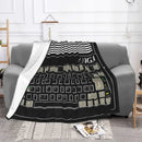 Axyaa Ultra-Soft Fleece Amiga Throw Blanket - C64 Logo - Bedroom, Car, Sofa, Quilt