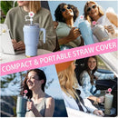Axyaa Silicone Straw Topper 10mm Caps - 2pk Stanley Cup Accessories