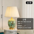 Axyaa Ceramic Copper Table Lamp - Elegant Lighting for Bedroom, Living Room, or Study