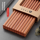 Axyaa Rosewood Chopsticks: Antibacterial, Non-slip, High Temp Resistance