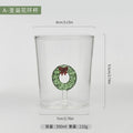Axyaa 3D Animal Glass Cup, 350ml, Christmas Theme, Cartoon Animal Shape