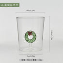 Axyaa 3D Animal Glass Cup, 350ml, Christmas Theme, Cartoon Animal Shape