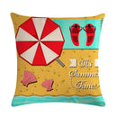 Axyaa Printed Linen Pillowcase 45*45cm for Sofa Chair Decoration