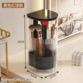 Axyaa Dustproof Makeup Brush Holder with Lid: Vanity Cosmetics Organizer