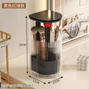 Axyaa Dustproof Makeup Brush Holder with Lid: Vanity Cosmetics Organizer