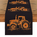 Axyaa Tractor Silhouette Table Runner for Kitchen and Dining Decor