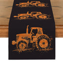 Axyaa Tractor Silhouette Table Runner for Kitchen and Dining Decor
