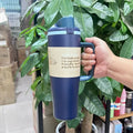 Axyaa 40oz Stainless Steel Vacuum Flask Sport Travel Mug with Handle