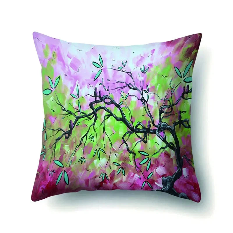 Axyaa Retro Floral Pillow Case 45x45cm