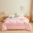 Axyaa Cotton & Soybean Fiber Quilt, Spring/Autumn/Winter, Solid Color, Washed Cotton Core