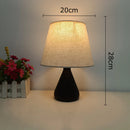 Axyaa Nordic White Linen Fabric Bedhead Desk Lamp