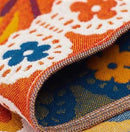 Boho Floral Cotton Bedspread Blanket by Axyaa: Soft Aesthetic Bed Throw Cover for Home