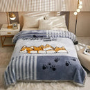 Axyaa Thicken Plush Weighted Blanket - Winter Heavy Throw for Warm Beddings