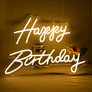 Axyaa LED RGB Happy Birthday Neon Party Sign - Adjustable Illuminated Background