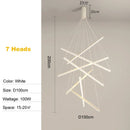 Axyaa Modern LED Stair Ceiling Chandelier: Stylish Indoor Lighting Fixture for Home, Hotel, Bedroom