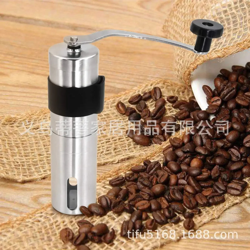 Axya Stainless Steel Mini Coffee Grinder Handmade Bean Burr Mill