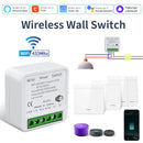 Axyaa Smart WiFi Switch Module RF433MHz Wall Panel Control with Alexa Google Assistant