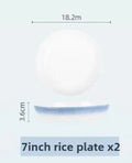 Axyaa Gradient Ceramic Bowl & Plate Set: Enhance Dining Experience for Home & Hotels