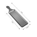 Axyaa Stainless Steel Steak Tray, Rectangular Plate for BBQ and Snacks