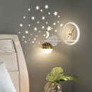 Axyaa Astronaut Star Projector LED Wall Lamp for Kid's Room- Modern Nordic Lighting