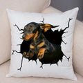 Axyaa Cute Dog Print Pillow Case for Home Decor and Comfort