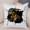 Axyaa Cute Dog Print Pillow Case for Home Decor and Comfort