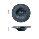 Axyaa Ceramic Straw Hat Salad Plate for Stylish Dining Experience