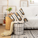 Axyaa Morocco Tufted Nordic Pillow Case Set - Boho Cotton Cushion Covers for Home Decor