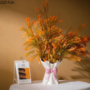 Axyaa Bowknot Bouquet Ceramic Vase: Table Decoration Flowers Arrangement & Room Aesthetic Decor
