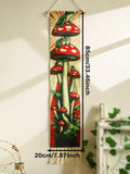 Axyaa Boho Mushroom Frog Tapestry Wall Hanging Jungle Art Decor Banner