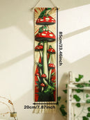 Axyaa Boho Mushroom Frog Tapestry Wall Hanging Jungle Art Decor Banner