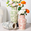 Ceramic Blue White Porcelain Vase for Home Decoration by Axyaa