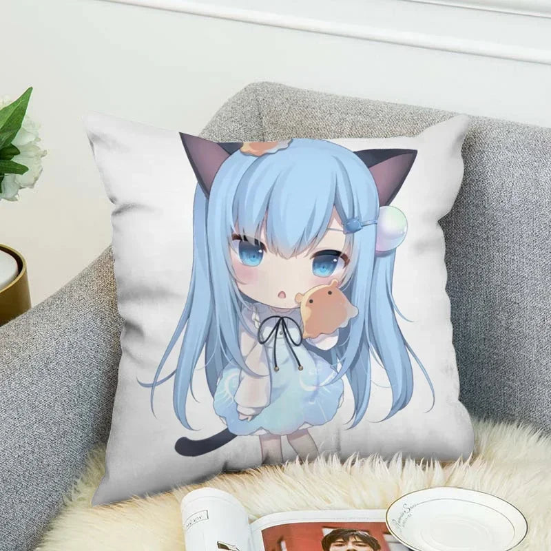 Axyaa Shizuku Anime Pillow Covers 45*45 Cushion Cover for Fall Decor